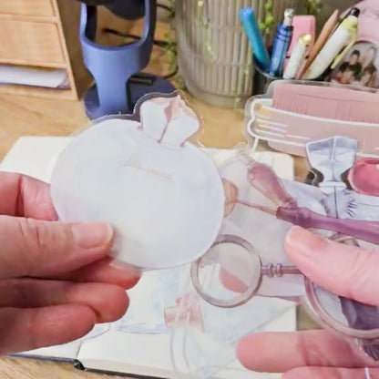 Transparent Bottle Stickers - 20 piece