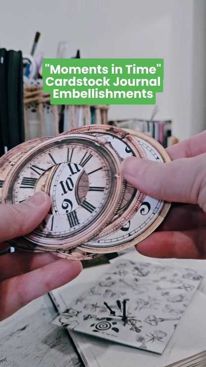 Moments In Time Cardstock Embellishment Set