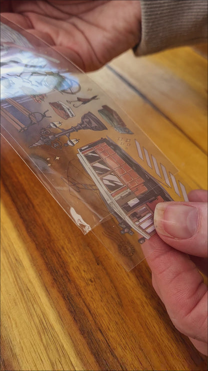 Transparent Traveller Storyboard Sticker Sheet - 2 piece