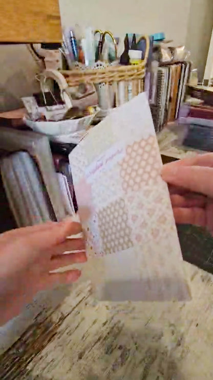 A5 Grandma Wallpaper Scrapbook Patterned Papers - Chapteries from France