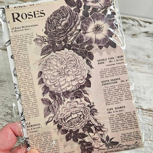 A5 Vintage Patterned Paper Packs (15 pieces) - Rachel The Turtle Journal - FlowerPedia - -