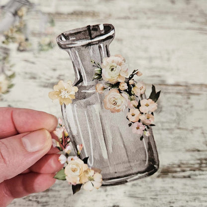Pastel Watercolour Bottle Sticker Set - 18 pieces - Rachel The Turtle Journal - Champagne - -