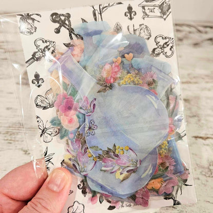 Pastel Watercolour Bottle Sticker Set - 18 pieces - Rachel The Turtle Journal - Jasmine - -