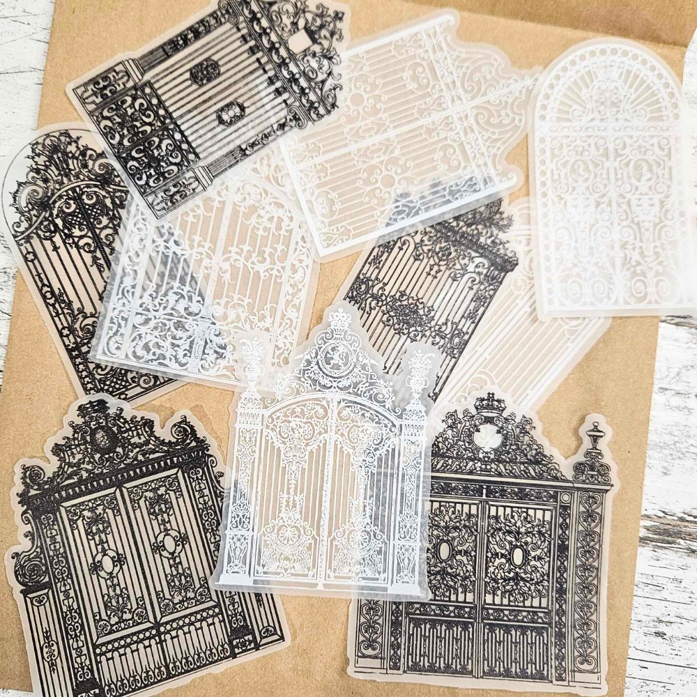Romanesque Relics Sticker Sets - 10 pieces - Rachel The Turtle Journal - Monuments - -